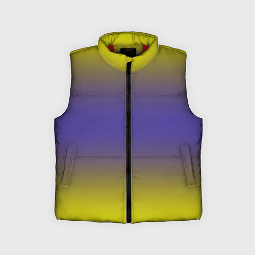 Детский жилет Градиент жёлто серый / 3D-Красный – фото 1