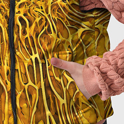 Детский жилет Жёлтый симбионт абстракция, цвет: 3D-светло-серый — фото 2