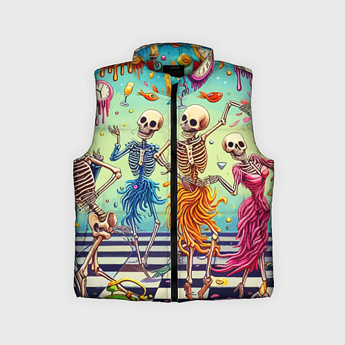 Детский жилет Бал сатаны - сюрреализм / 3D-Красный – фото 1