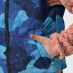 Детский жилет Синий камуфляж, цвет: 3D-красный — фото 2