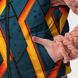 Детский жилет Металлическая броня и оранжевое свечение, цвет: 3D-черный — фото 2