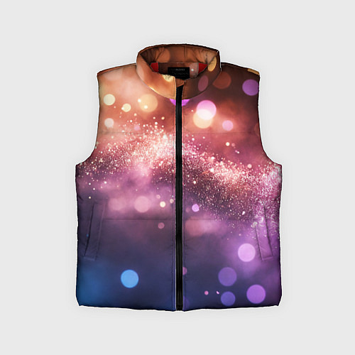 Детский жилет Праздничный боке / 3D-Красный – фото 1