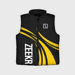 Детский жилет Zeekr - yellow color, цвет: 3D-черный