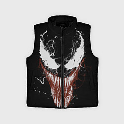 Детский жилет Веном - морда, цвет: 3D-черный