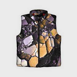 Детский жилет Чёрно-жёлтый камень, цвет: 3D-красный