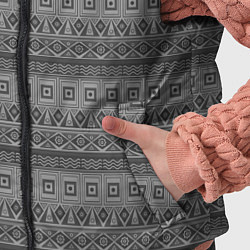 Детский жилет Светлый серый геометрический орнамент, цвет: 3D-красный — фото 2