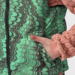 Детский жилет Разводы в зеленом цвете, цвет: 3D-светло-серый — фото 2