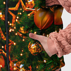 Детский жилет Новогодние игрушки на ветках, цвет: 3D-черный — фото 2