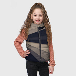 Детский жилет Фрактальные линии, цвет: 3D-красный — фото 2