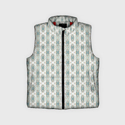Детский жилет Вертикальный узор с геометрическим рисунком, цвет: 3D-красный