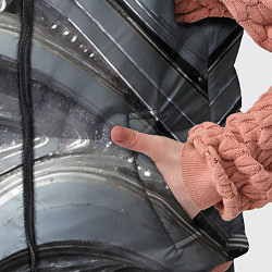 Детский жилет Полированный серебряный металл, цвет: 3D-красный — фото 2