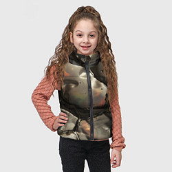 Детский жилет Жидкая субстанция светло-коричневая, цвет: 3D-светло-серый — фото 2