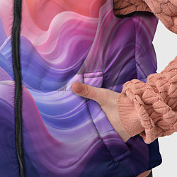 Детский жилет Волны разноцветных красок, цвет: 3D-черный — фото 2