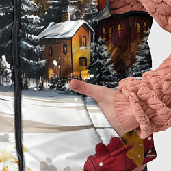 Детский жилет Новогодний двор, цвет: 3D-красный — фото 2