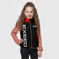 Детский жилет Exeed - красные брызги краски, цвет: 3D-светло-серый — фото 2