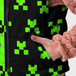 Детский жилет Майкрафт стиль текстура, цвет: 3D-светло-серый — фото 2