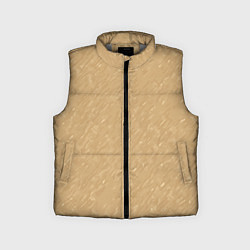 Детский жилет Песчаный бежевый текстурный, цвет: 3D-светло-серый