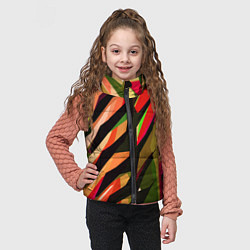 Детский жилет Красно-чёрная абстракция, цвет: 3D-черный — фото 2