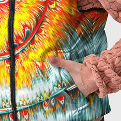 Детский жилет Оптические краски текстура, цвет: 3D-красный — фото 2