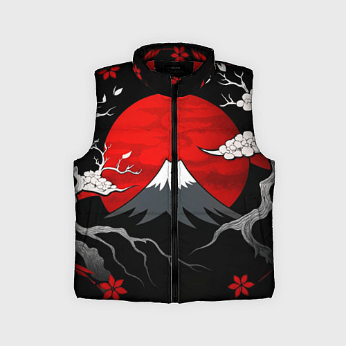 Детский жилет Японский вулкан / 3D-Красный – фото 1