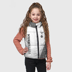 Детский жилет Tottenham - white gradient вертикально, цвет: 3D-черный — фото 2