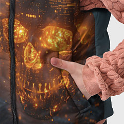 Детский жилет Череп - огонь, цвет: 3D-красный — фото 2