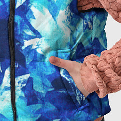 Детский жилет Синий узорный камуфляж, цвет: 3D-светло-серый — фото 2