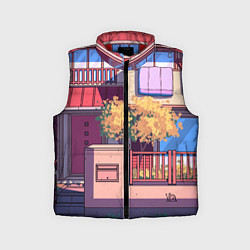Детский жилет Lo-fi японский стиль улица, цвет: 3D-красный