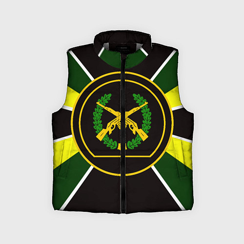 Детский жилет Мотострелковые войска: шеврон без текста / 3D-Светло-серый – фото 1