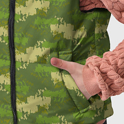 Детский жилет Зеленый камуфляж, цвет: 3D-черный — фото 2