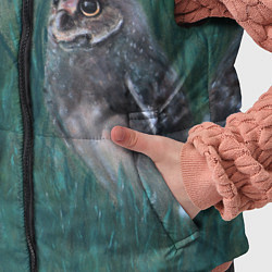 Детский жилет Сова среди подснежников, цвет: 3D-светло-серый — фото 2