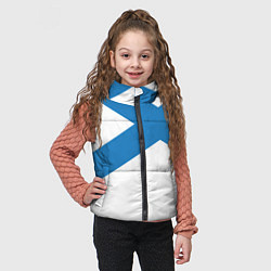 Детский жилет Военно-морской флот: Андреевский флаг, цвет: 3D-светло-серый — фото 2