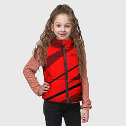 Детский жилет Sport красный с чёрным полосами, цвет: 3D-черный — фото 2
