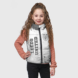 Детский жилет Leeds United - white gradient вертикально, цвет: 3D-черный — фото 2