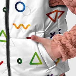 Детский жилет Геометрический хаос, цвет: 3D-светло-серый — фото 2