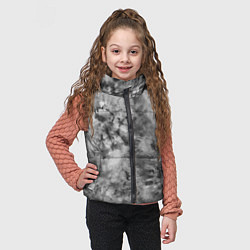 Детский жилет Серый тай дай - абстракция, цвет: 3D-светло-серый — фото 2
