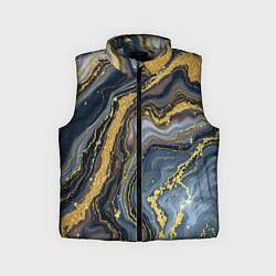 Детский жилет Золотые диагонали, цвет: 3D-светло-серый