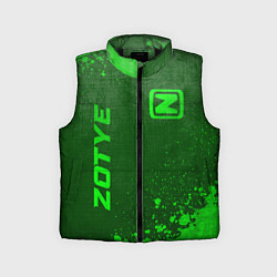 Детский жилет Zotye - green gradient вертикально, цвет: 3D-черный