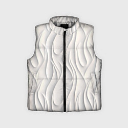 Детский жилет Рельефный узор, цвет: 3D-светло-серый