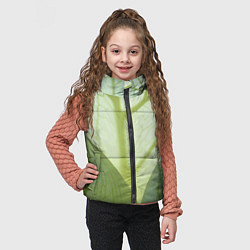 Детский жилет Макро съемка листа, цвет: 3D-светло-серый — фото 2