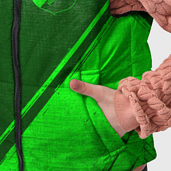 Детский жилет Hoffenheim - green gradient вертикально, цвет: 3D-черный — фото 2