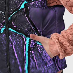 Детский жилет Фиолетовые плиты с голубым свечением, цвет: 3D-красный — фото 2