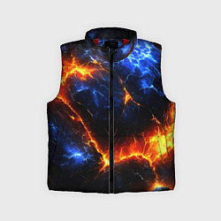 Детский жилет Лада и лед в разломе плит