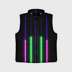 Детский жилет Color Purple green pink, цвет: 3D-светло-серый