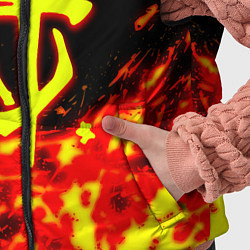 Детский жилет Doom огненное лого, цвет: 3D-красный — фото 2