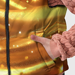 Детский жилет Золотая ткань с блестками, цвет: 3D-черный — фото 2