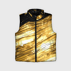 Детский жилет Золотой текстурный фон, цвет: 3D-черный