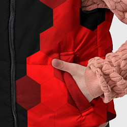 Детский жилет Porsche - red gradient по-вертикали, цвет: 3D-черный — фото 2