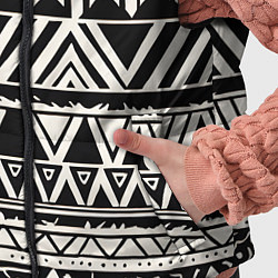 Детский жилет Черно белый орнамент в этническом стиле, цвет: 3D-красный — фото 2