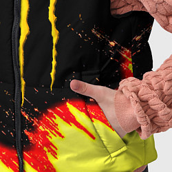 Детский жилет Monster energy огненные краски, цвет: 3D-красный — фото 2